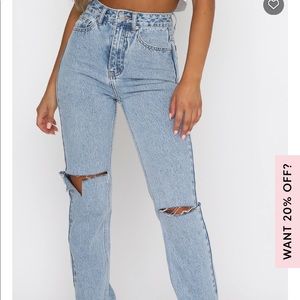 White fox boutique jeans